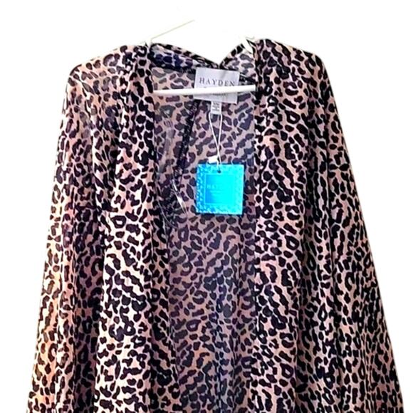 ❤️NWT❤️Sheer leopard print cover - Picture 2 of 5